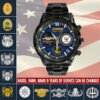 1 Navy Badge Watch Stainless Steel Black SS1