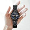 Navy Badge Watch Stainless Steel Black SS1 (4)