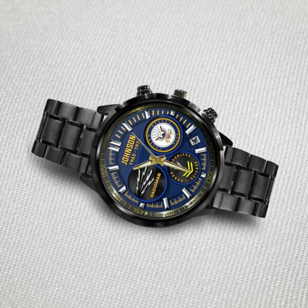 Navy Rating Watch Stainless Steel Black SS1 (4)