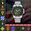 1 Army Base Pay Chart Army Division Stainless Steel Silver Watch SS7 1