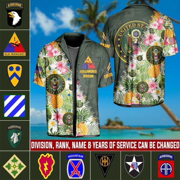 1 Army Division Aloha Shirt