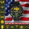 1 Military Ranks Army Officer Army Branch Black Black Stainless Steel Watch SS9 1