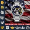 1 Navy Badge Watches Men Silver SS14