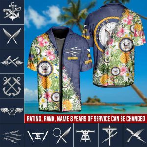 1 Navy Rating Aloha Shirt