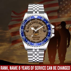 1 United States Air Bases Airforce Badge Stainless Steel Silver Watch SS11 1