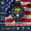 1 Us Navy Ship Navy Rating Black Stainless Steel Watch SS9 1