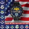 1 Usaf F 15 Airforce Command Black Stainless Steel Watch SS9 1