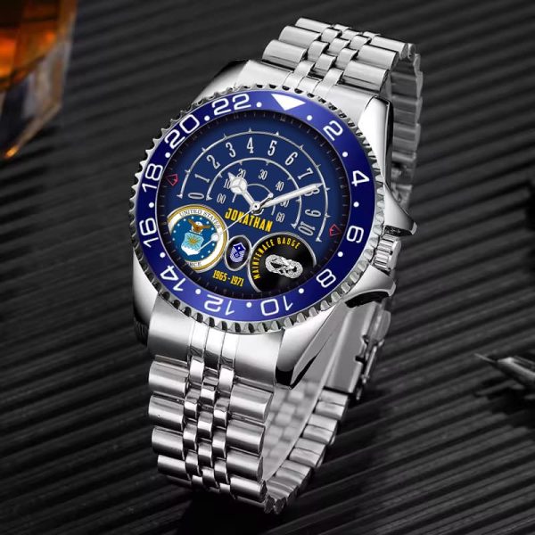 Air Force In Uniform Airforce Badge Stainless Steel Silver Watch SS7 4