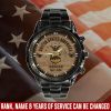 Air Force Military Ranks Black Stainless Steel Watch SS11