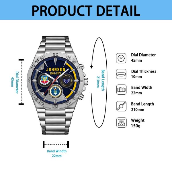 AirFocre Command Watches Men Silver SS14 6