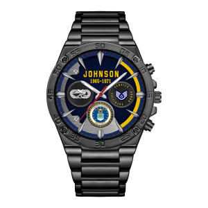 AirForce Badge Watches Men Silver SS14 1