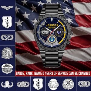 AirForce Badge Watches Men Silver SS14 2
