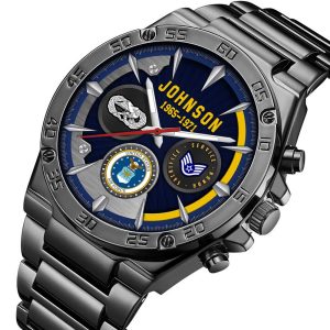AirForce Badge Watches Men Silver SS14 3