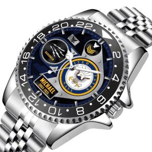 Aircraft Carrier Ford Stainless Steel Silver Watch 1