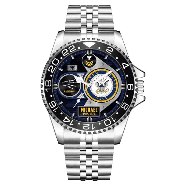 Aircraft Carrier Ford Stainless Steel Silver Watch 5