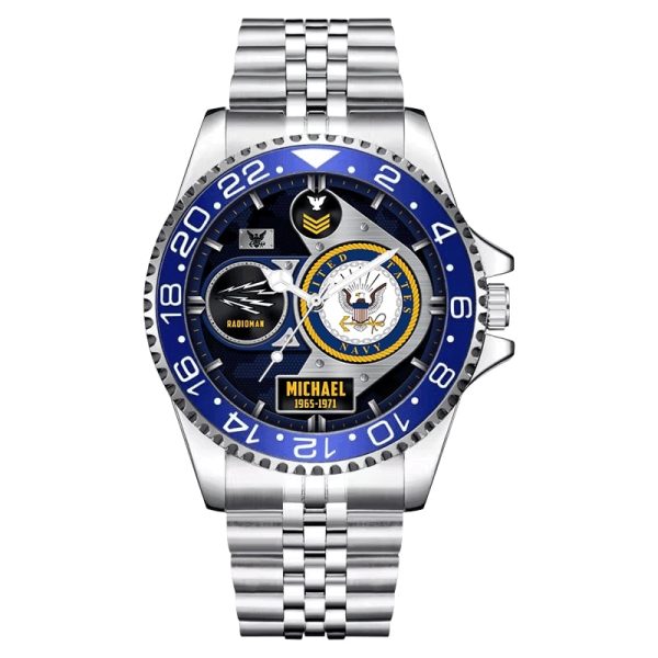 Aircraft Carrier Ford Stainless Steel Silver Watch 6