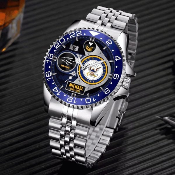 Aircraft Carrier Ford Stainless Steel Silver Watch 8
