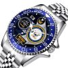 Aircraft Carrier Ford Stainless Steel Silver Watch 9
