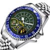 Army Base Pay Chart Army Division Stainless Steel Silver Watch SS7 10