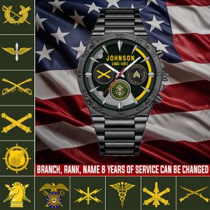Army Branch Watches Men Silver SS14 2