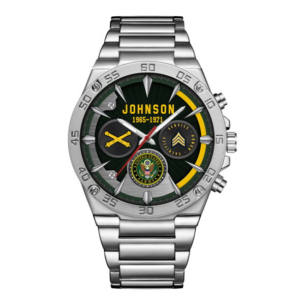 Army Branch Watches Men Silver SS14 2