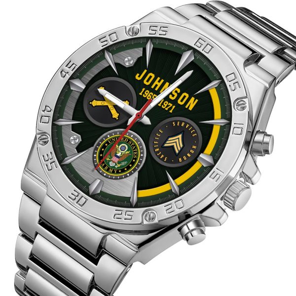 Army Branch Watches Men Silver SS14 5
