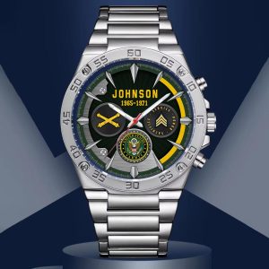 Army Branch Watches Men Silver SS14 7