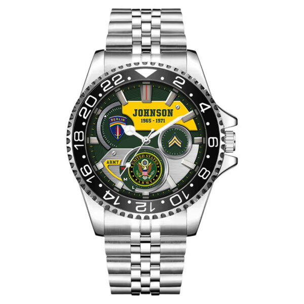Army Division Stainless Steel Silver Watch SS10 2