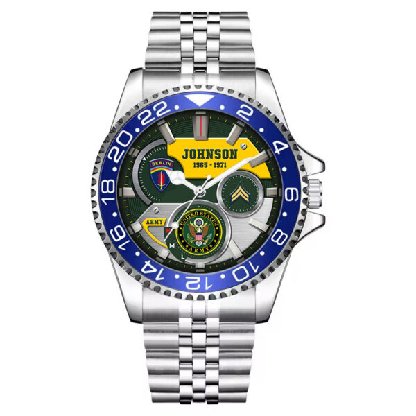 Army Division Stainless Steel Silver Watch SS10 3