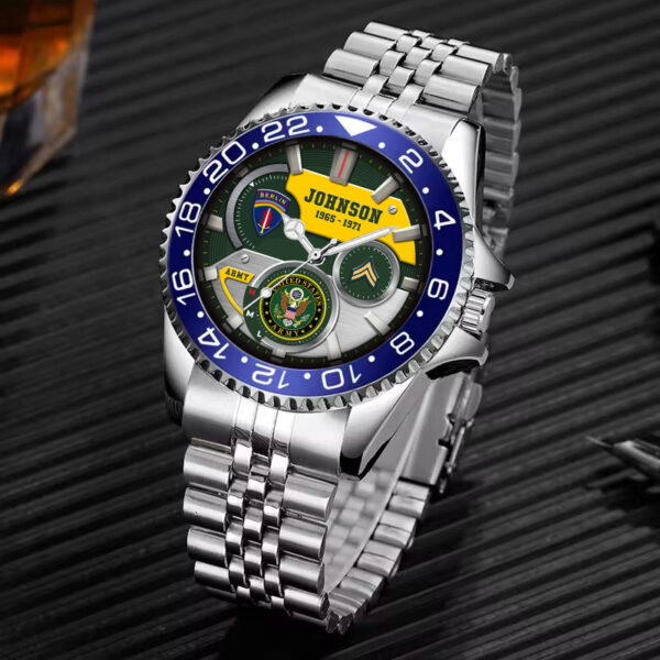 Army Division Stainless Steel Silver Watch SS10 5