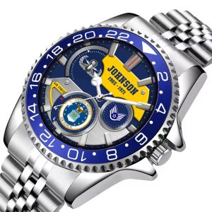 Bases Us Air Force Airforce Badge Stainless Steel Silver Watch SS10 4