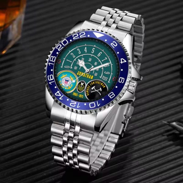 Coast Guard Ranking USCG Rating Stainless Steel Silver Watch SS7 2