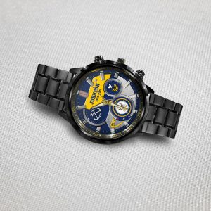 Columbia Class Submarine Navy Rating Black Stainless Steel Watch SS10 6