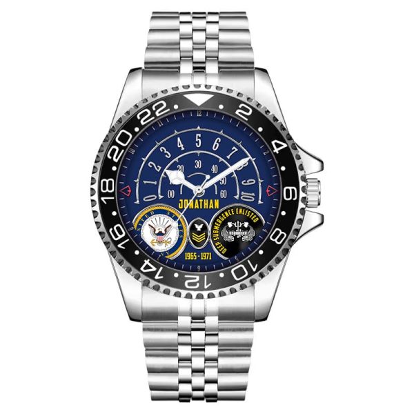 Constellation Class Frigate Navy Badge Stainless Steel Silver Watch SS7 7