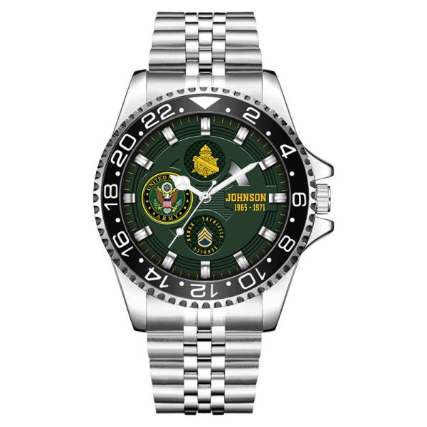 Custom ARMY BRANCH INSIGNIA military watches ss8 1