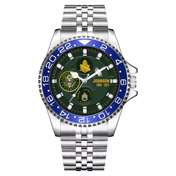 Custom ARMY BRANCH INSIGNIA military watches ss8 2