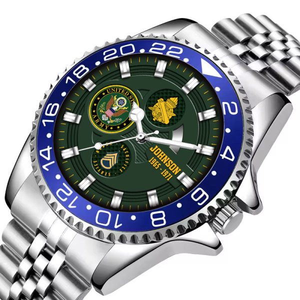 Custom ARMY BRANCH INSIGNIA military watches ss8 5