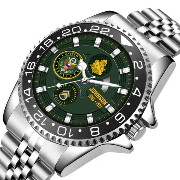 Custom ARMY BRANCH INSIGNIA military watches ss8 6