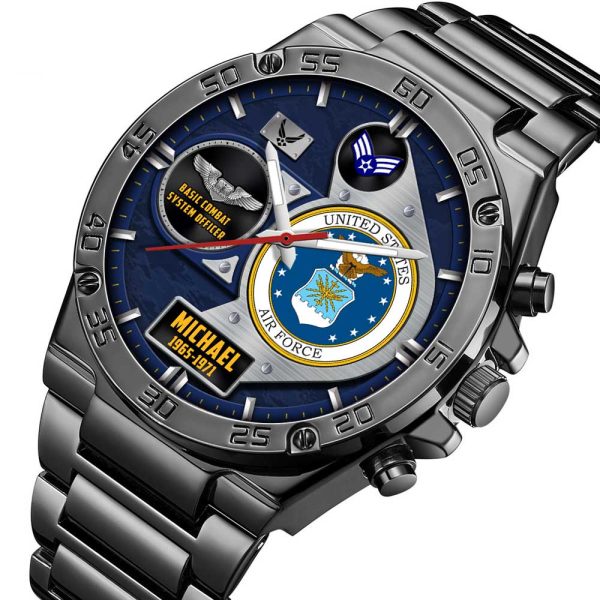 Custom Air Force Badge Stainless Watch 13 2
