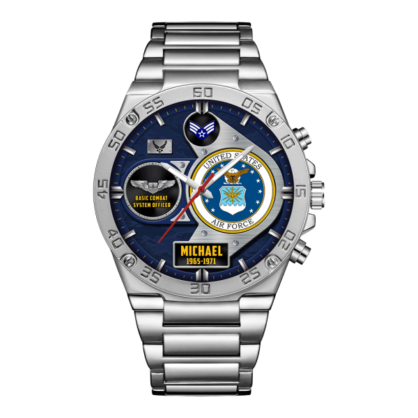 Custom Air Force Badge Stainless Watch 13 2