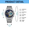Custom Air Force Badge Stainless Watch 13 5
