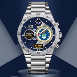 Custom Air Force Badge Stainless Watch 13 6