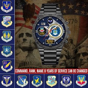 Custom Air Force Command Stainless Watch ss13 1