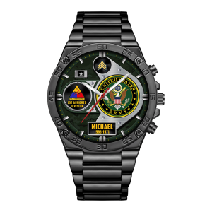 Custom Army Division stainless Watch ss13 1