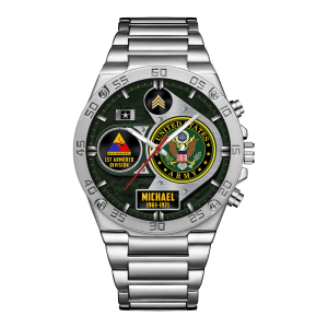 Custom Army Division stainless Watch ss13 2