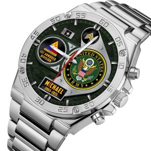 Custom Army Division stainless Watch ss13 4