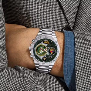 Custom Army Division stainless Watch ss13 7