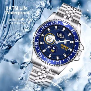 Custom NAVY BADGE Military watches ss8 3