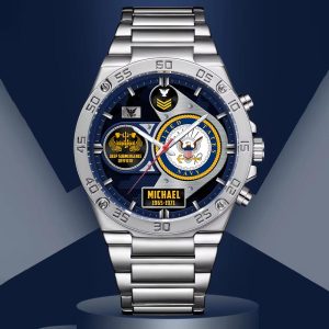 Custom Navy Badge Stainless Watch ss13 6