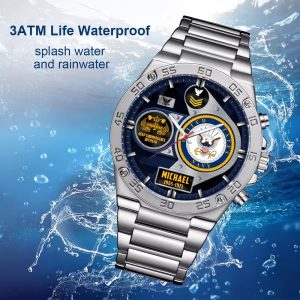 Custom Navy Badge Stainless Watch ss13 8